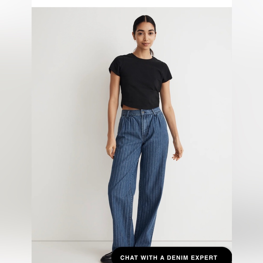 Madewell The Perfect Vintage Pinstripe Jeans